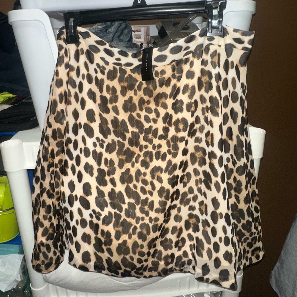 NWT The Limited leopard skirt